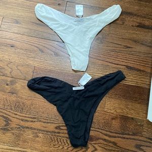 WeWoreWhat Delilah Bikini Bottoms Black and White